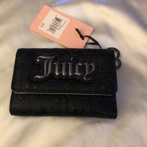 Juicy Couture Liquorice Upgrade U Double Sided Trifold Wallet NWT
